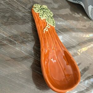 Pumpkin spoon rest
